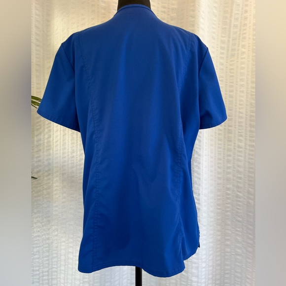 Cherokee Women’s Workwear Revolution Mock Wrap Scrub Top - Large - WW610 - Picture 2 of 3